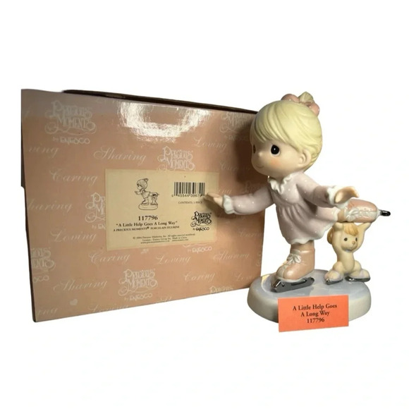 Next day shipping, Precious Moments, A Little Help Goes A Long Way, 2004 w/ box - Picture 3 of 7